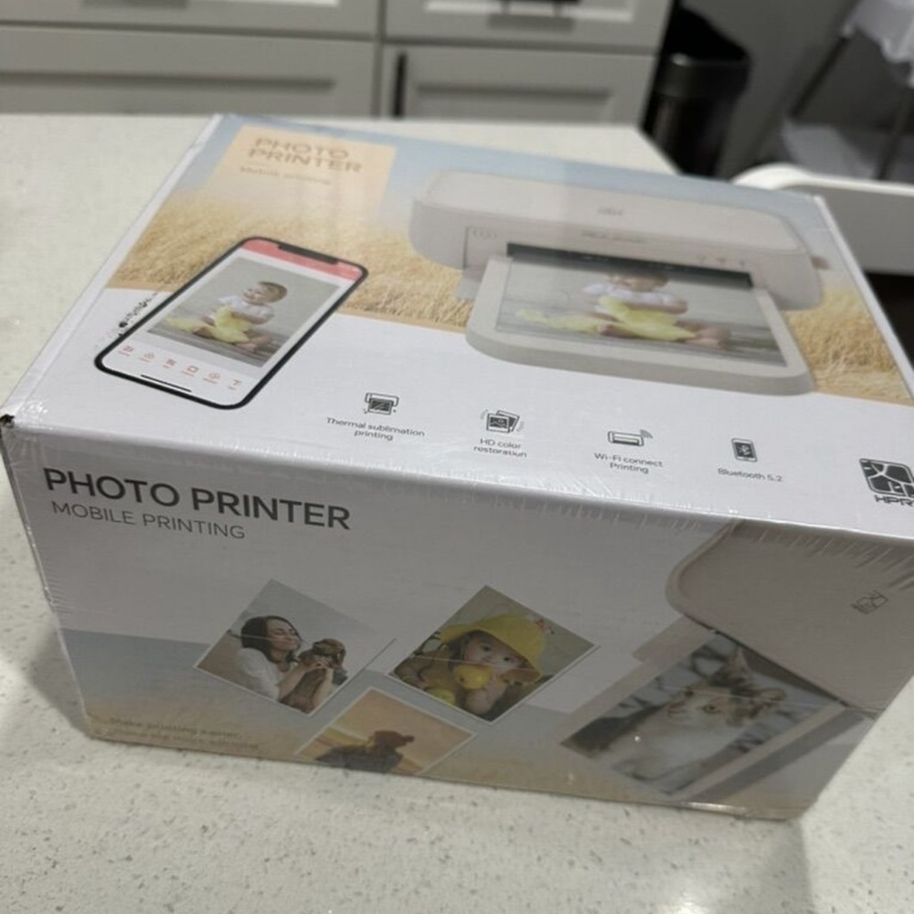 HPRT Beige Photo Printer with Mobile Connectivity